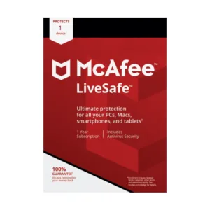 McAfee LiveSafe 1 User 1 Device